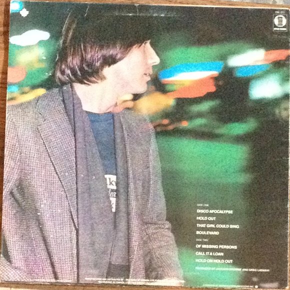 Jackson Browne Hold Out Classic Rock Album 1980 Vinyl Record - Picture 2 of 2
